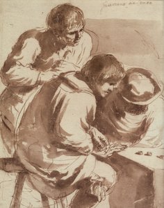 Dice Players by Giovanni Francesco Barbieri